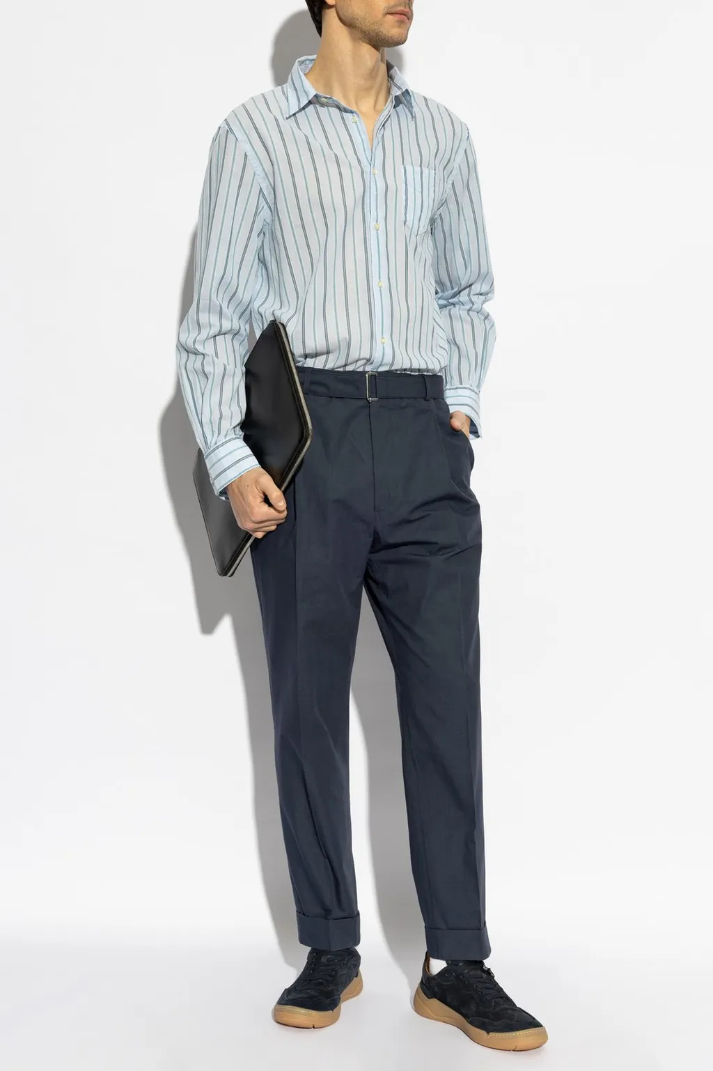 Officine GÉNÉRale Striped Button-Up Shirt
