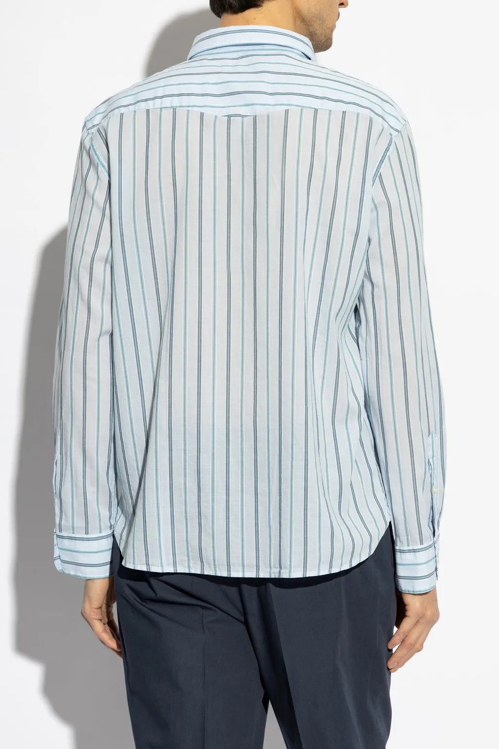 Officine GÉNÉRale Striped Button-Up Shirt
