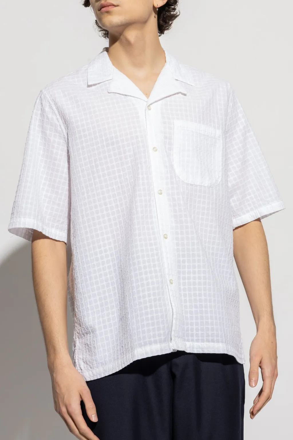 Officine GÉNÉRale Textured Button-Up Shirt