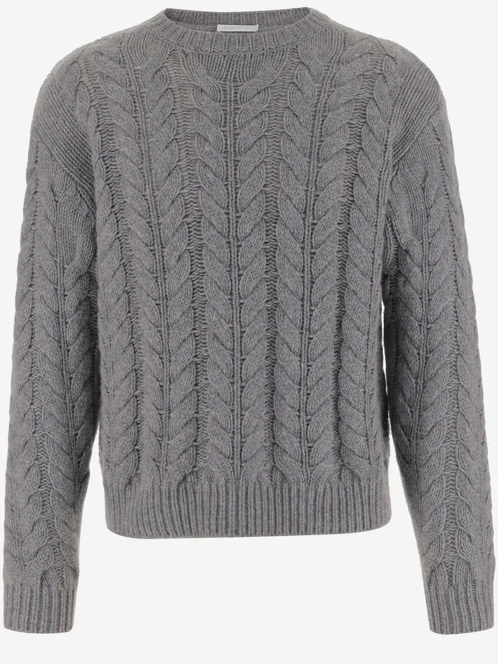 Oliver Lattughi Cable-Knit Cashmere Sweater