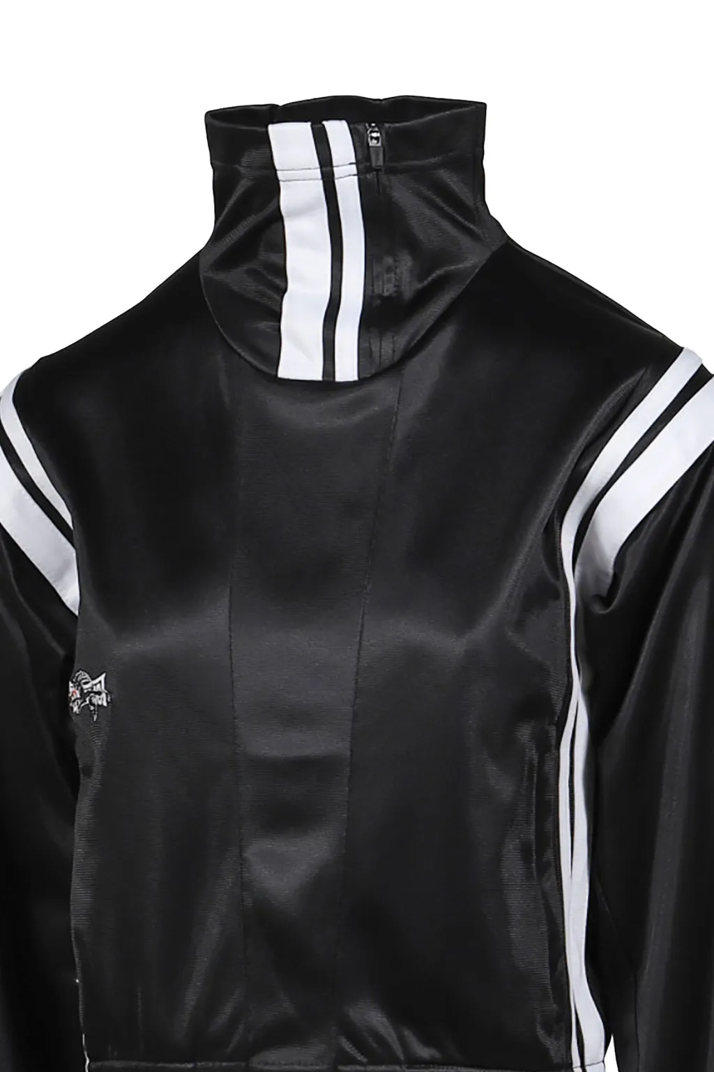 Trackpant Poly Zip Up / Black