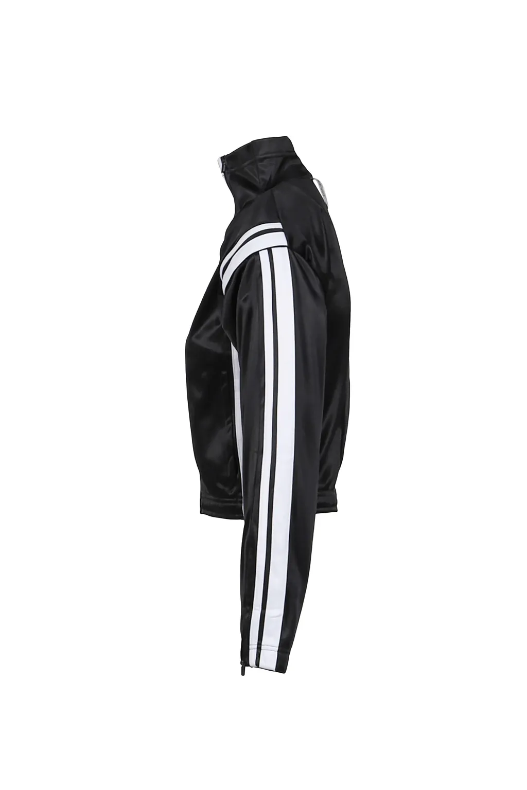 Trackpant Poly Zip Up / Black