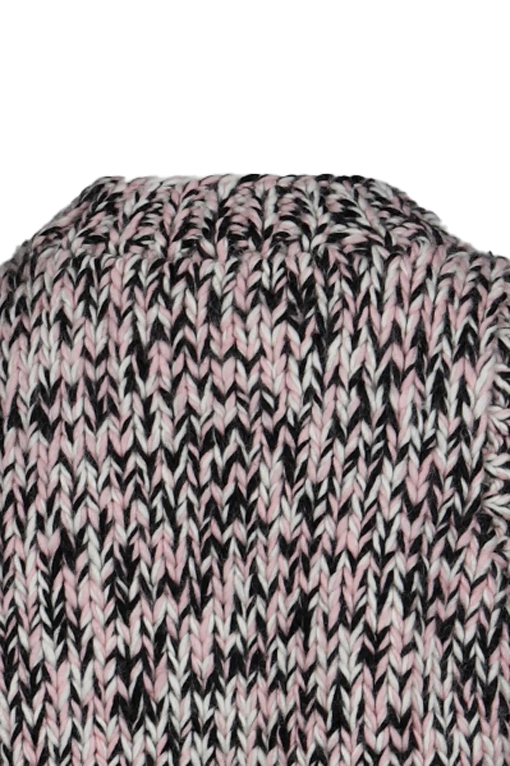 Graphic Wool Handknit Vest / Pnk