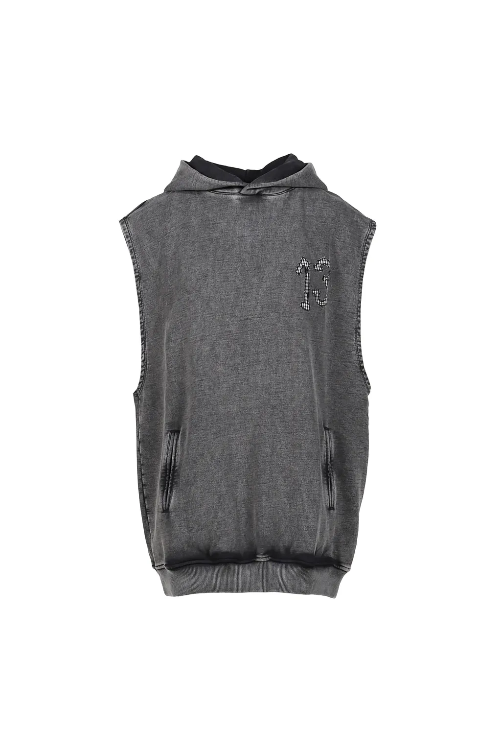 Sleeveless Hoodie / Gray