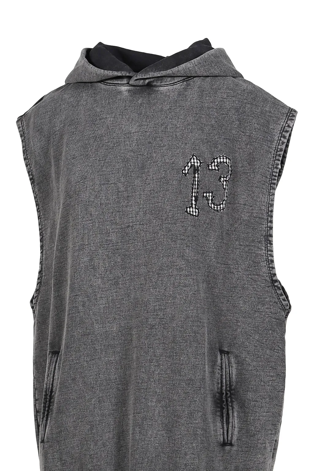 Sleeveless Hoodie / Gray