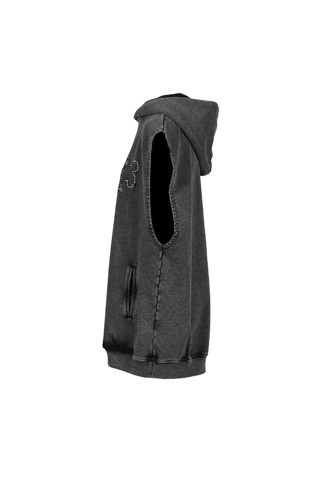 Sleeveless Hoodie / Gray