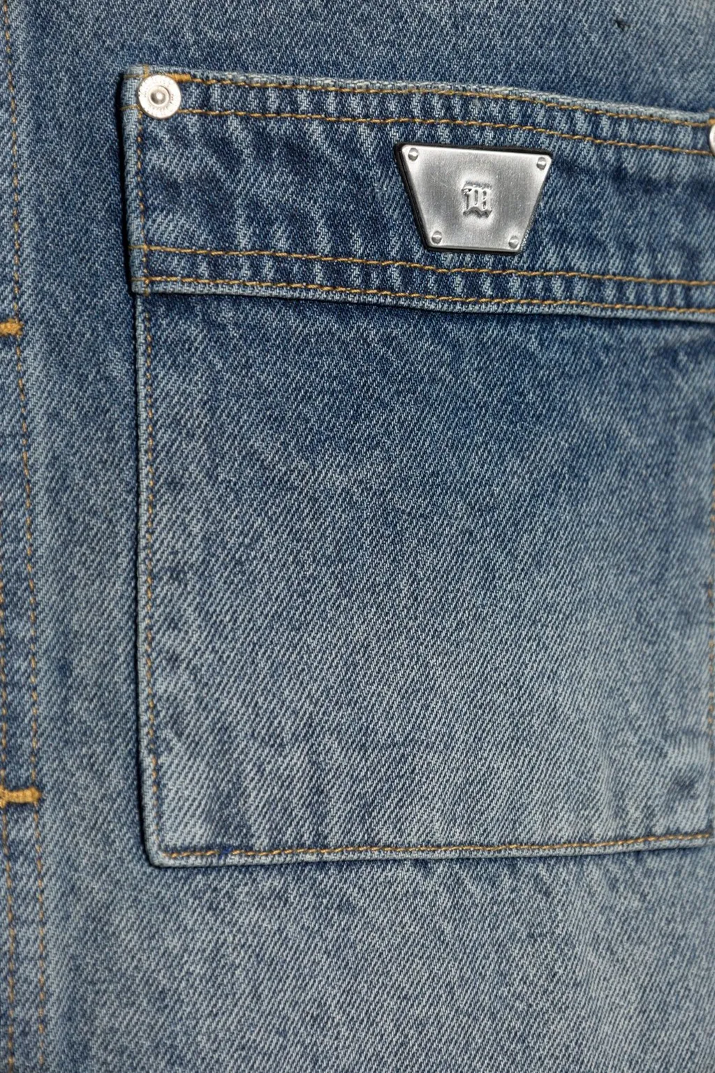 Misbhv Logo Plaque Denim Jacket