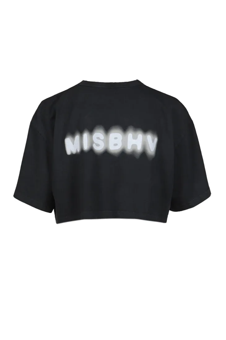 Cropped Community T-Shirt / Blk