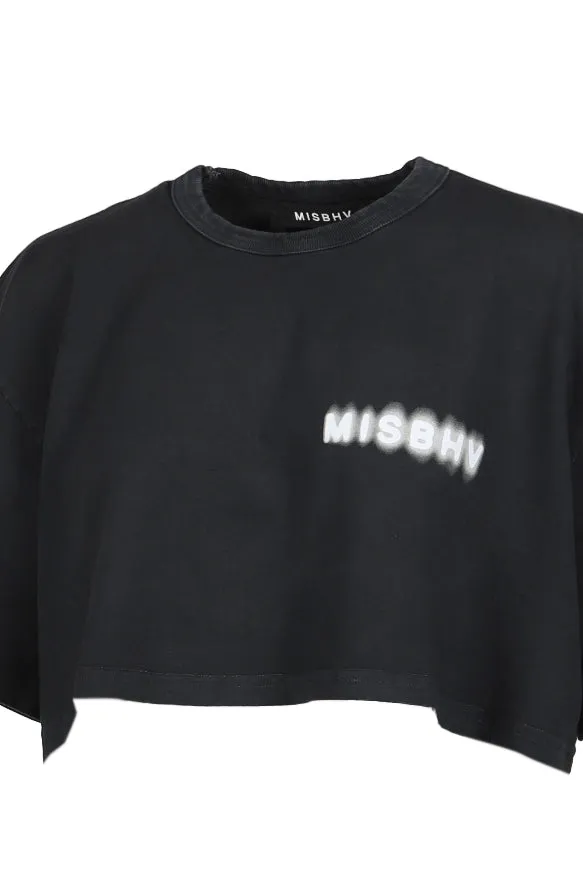 Cropped Community T-Shirt / Blk