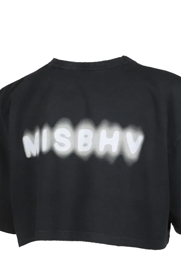 Cropped Community T-Shirt / Blk