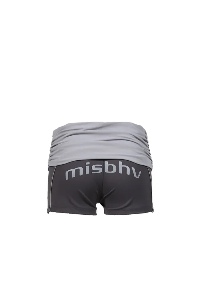 Lycra Wrapped Shorts / Gray