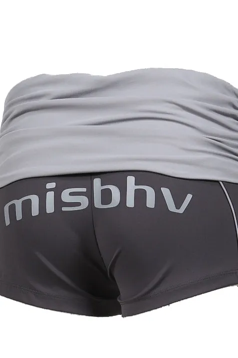 Lycra Wrapped Shorts / Gray