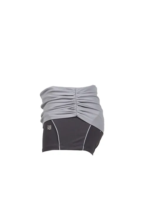 Lycra Wrapped Shorts / Gray