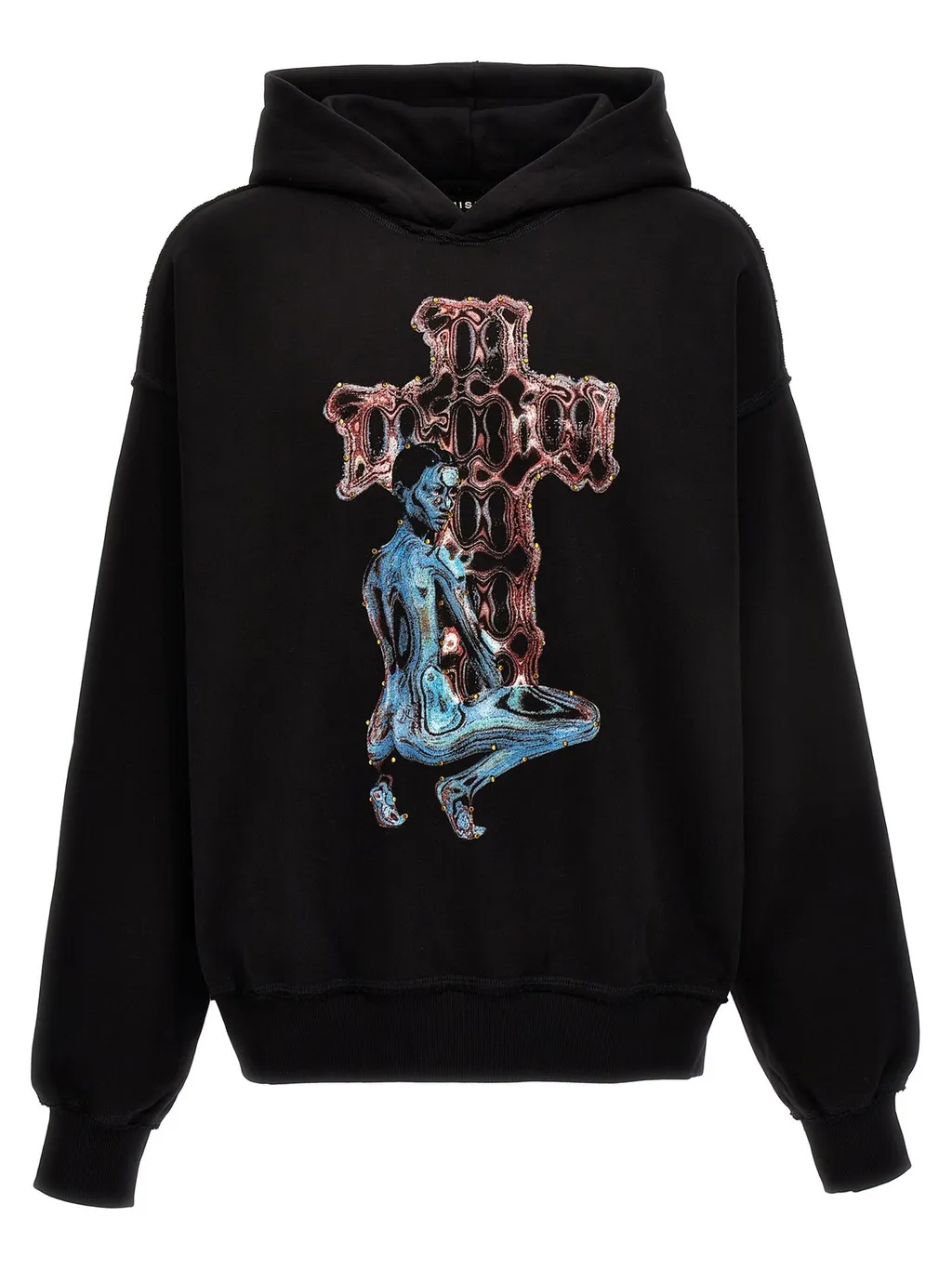 Misbhv Sequin Embellished Graphic Hoodie
