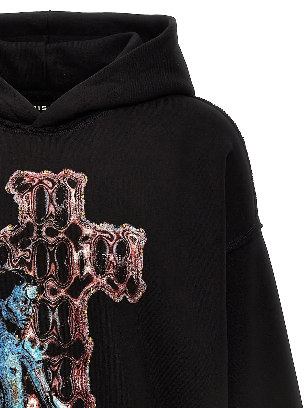 Misbhv Sequin Embellished Graphic Hoodie