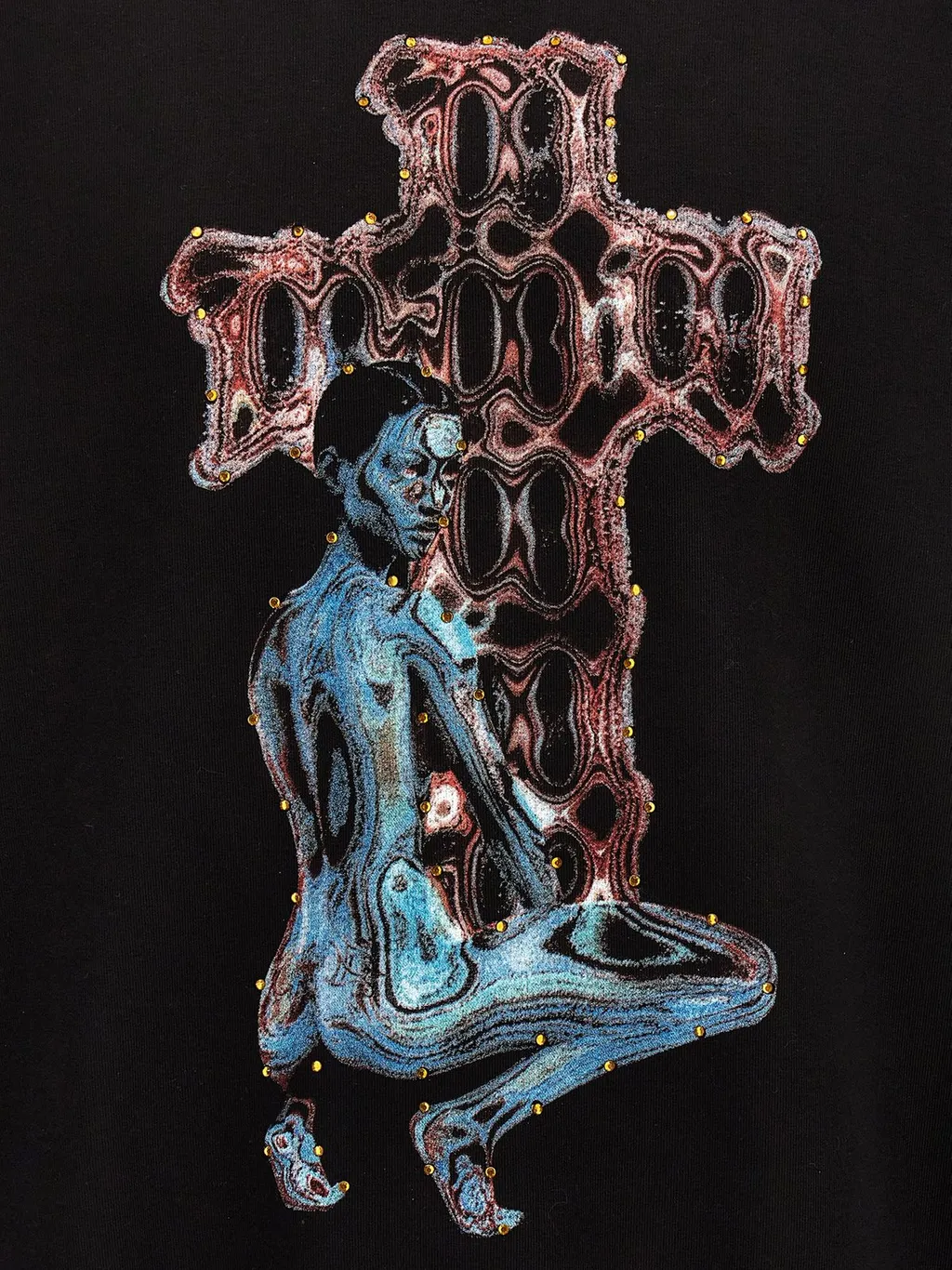 Misbhv Sequin Embellished Graphic Hoodie