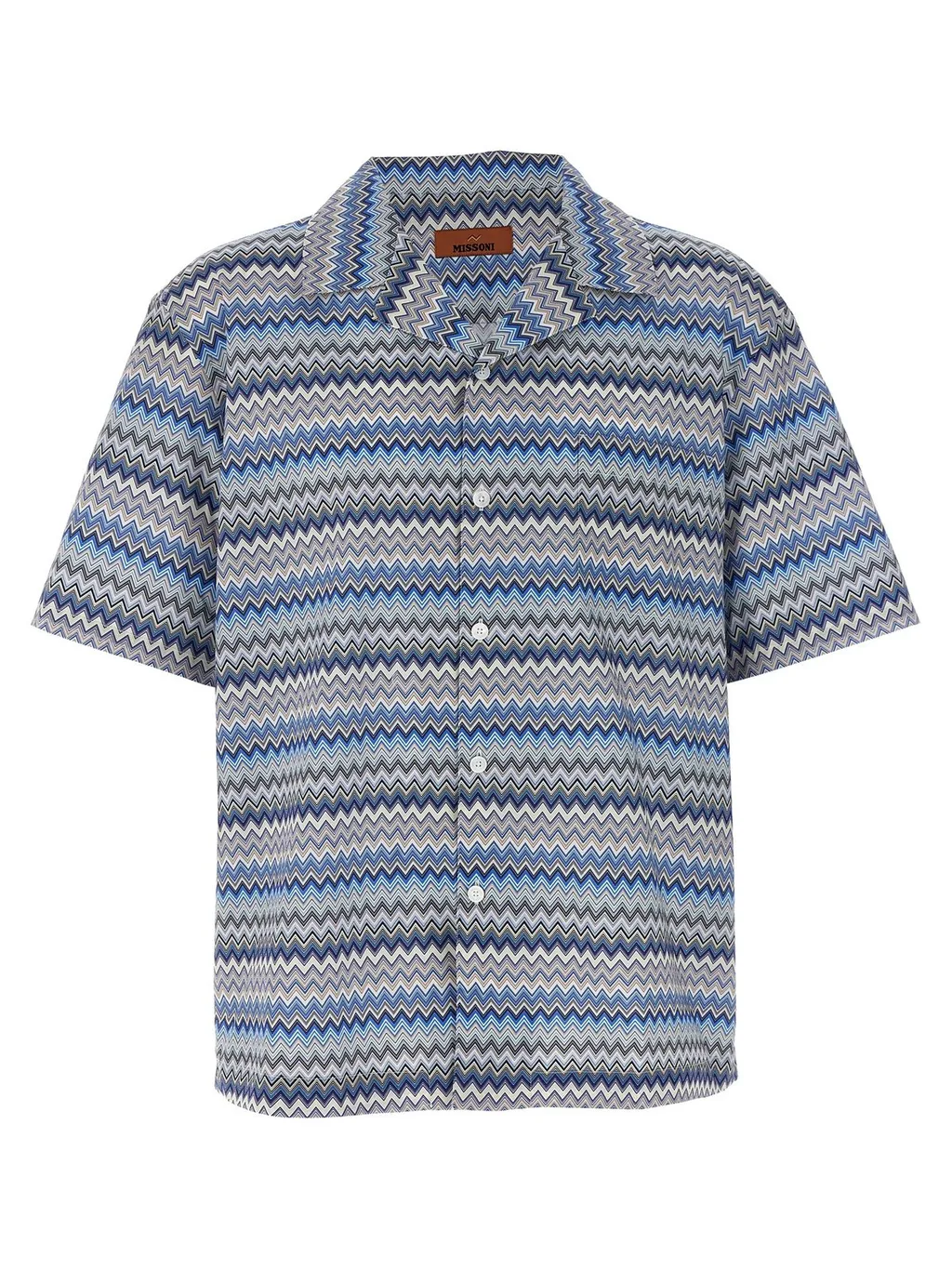 Missoni Zig-Zag Printed Short-Sleeved Shirt