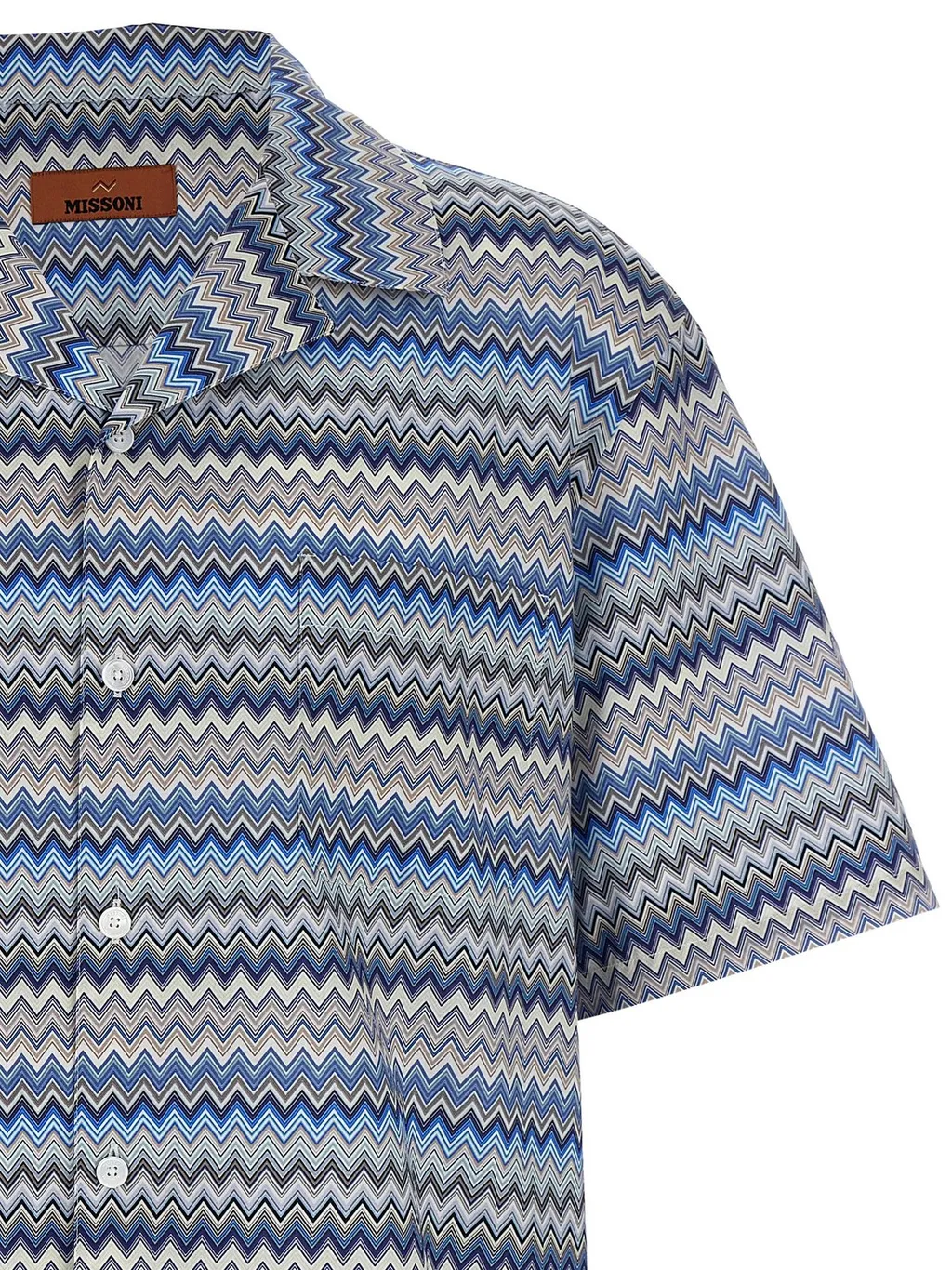 Missoni Zig-Zag Printed Short-Sleeved Shirt