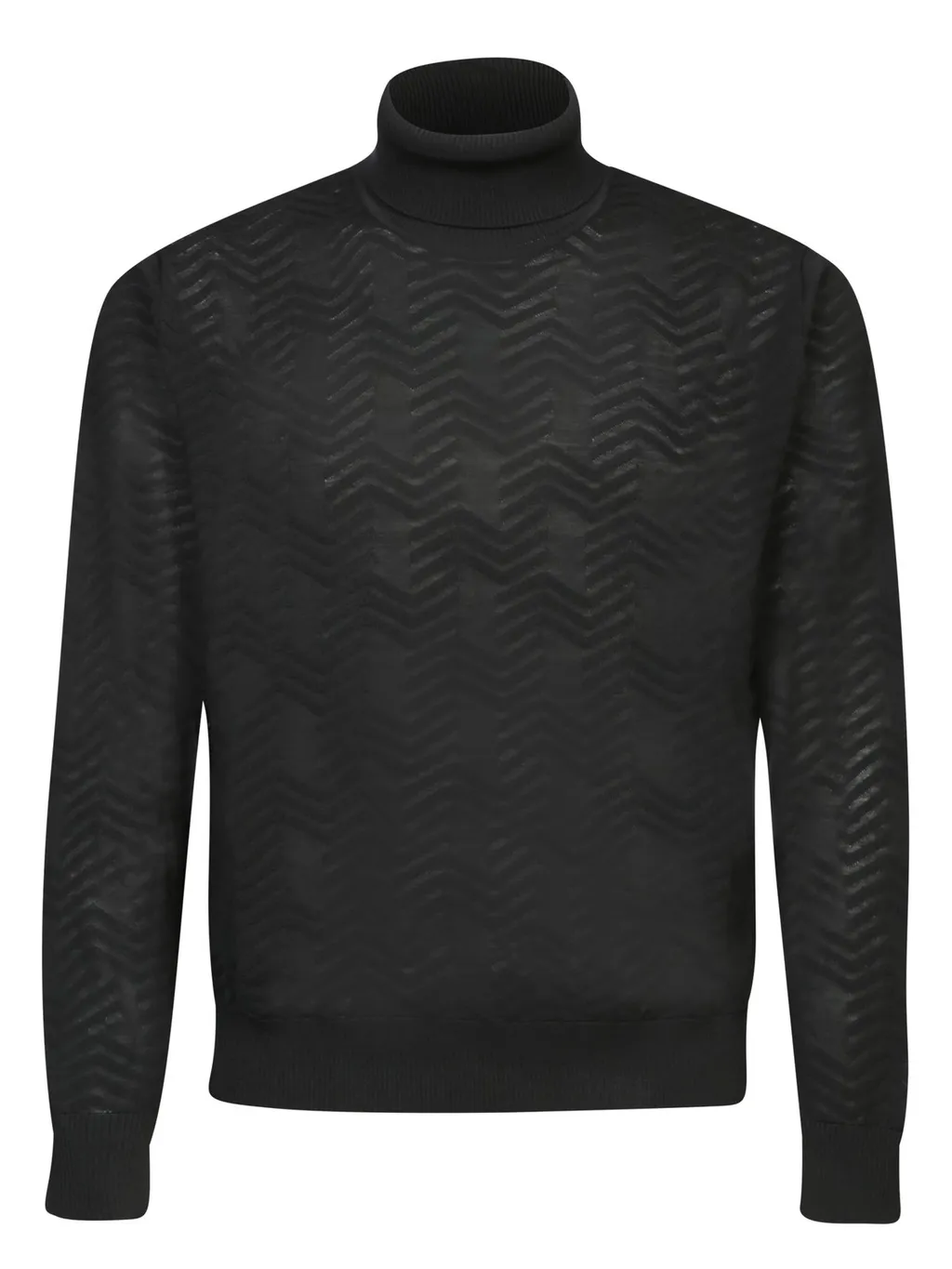 Missoni Tone-On-Tone Chevron Turtleneck Pullover