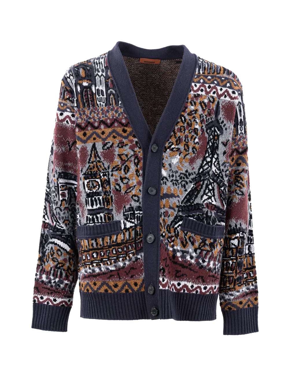 Missoni V-Neck Ribbed-Knit Cardigan