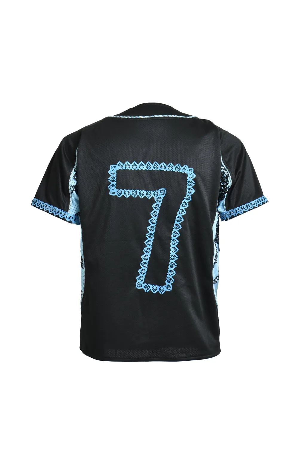 Taupe Baseball Jersey / Blu
