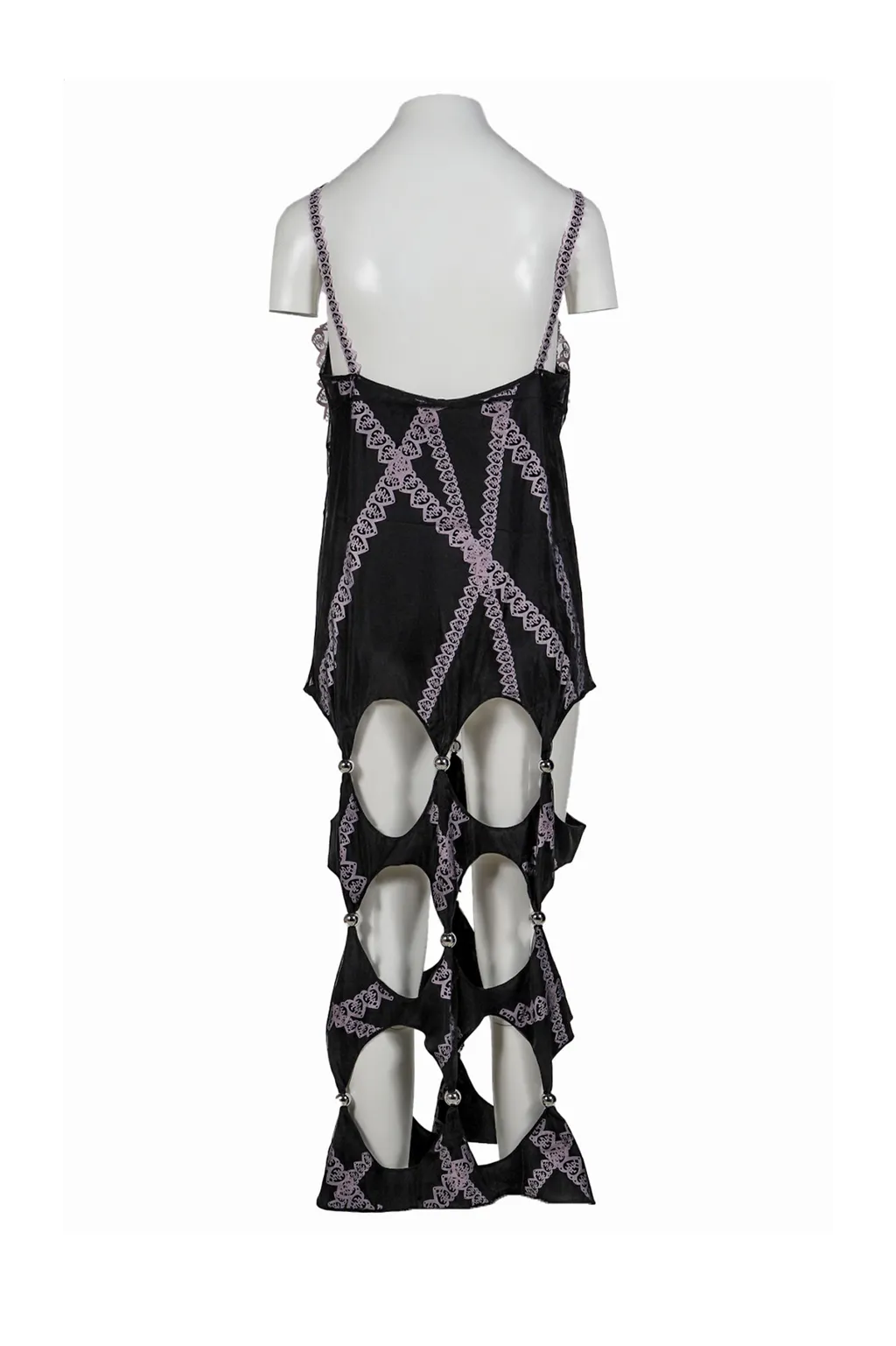Lace Motif Suan Pan Dress / Blk