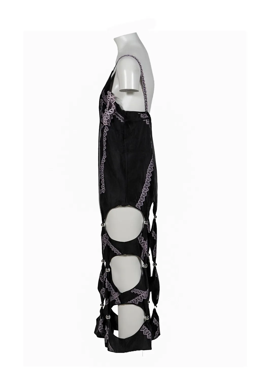 Lace Motif Suan Pan Dress / Blk