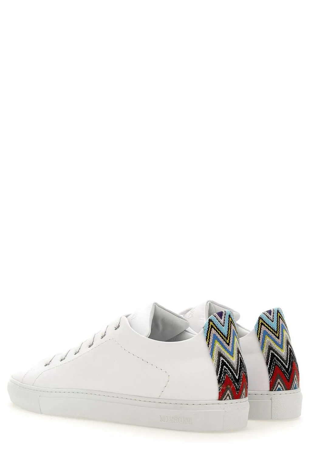 Missoni Zigzag-Trimmed Lace-Up Sneakers