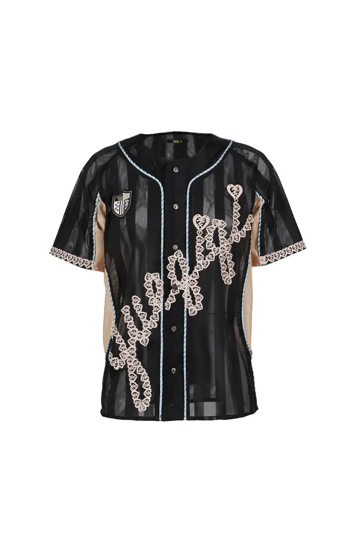 Taupe Baseball Jersey / Beg