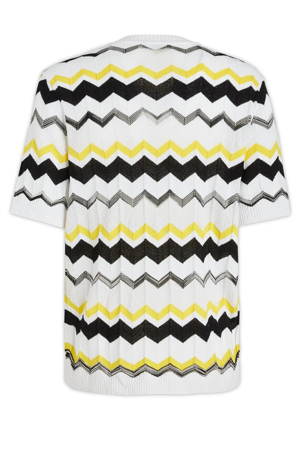 Missoni Zigzag Knitted Short Sleeved T-Shirt