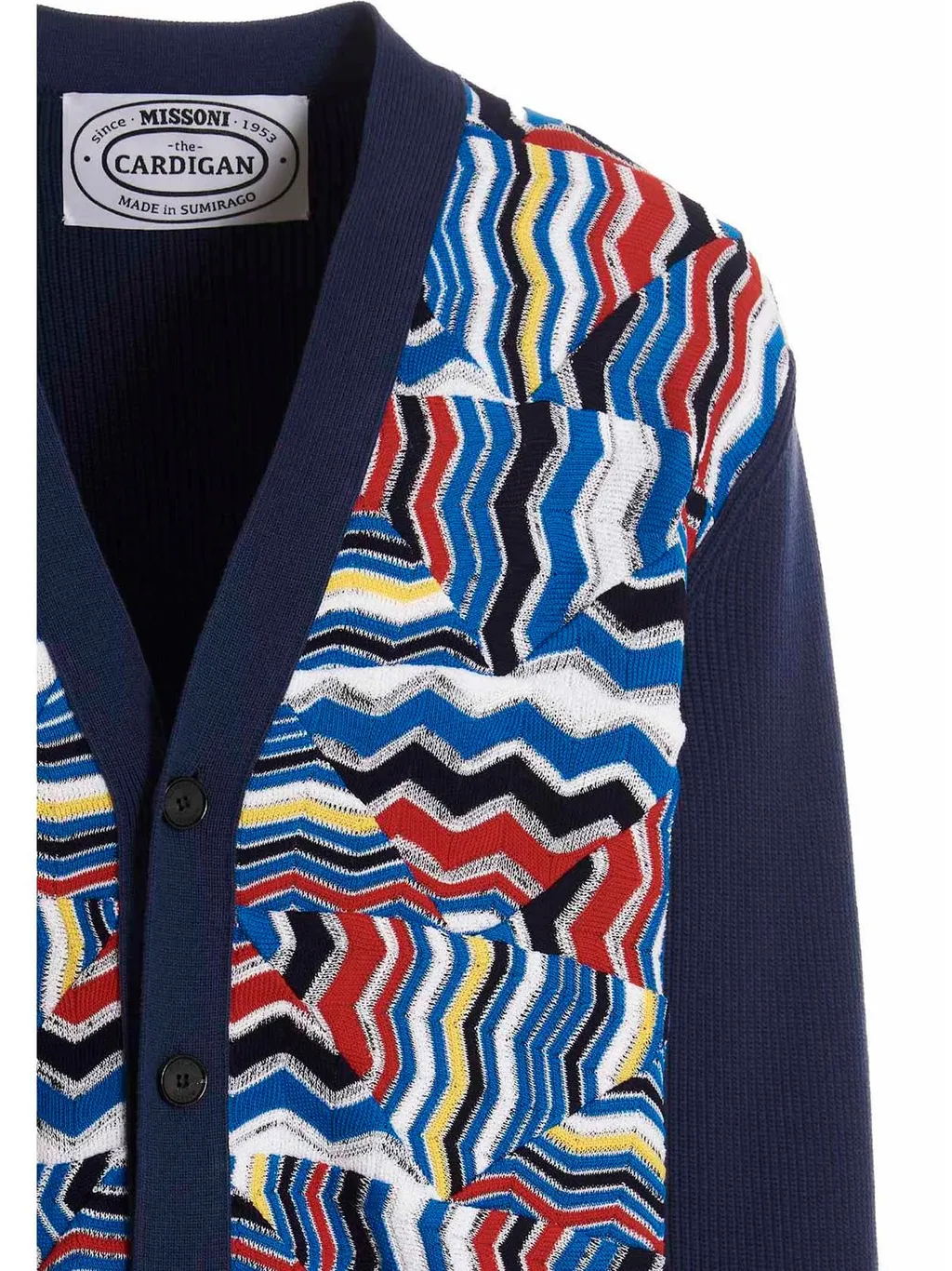 Missoni Zigzag Pattern Button-Up Cardigan