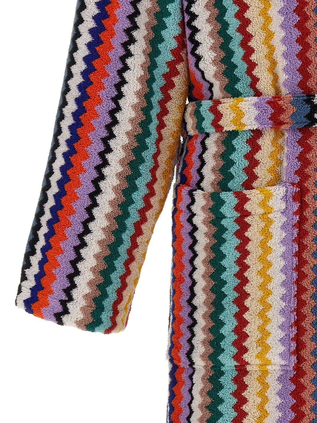 Missoni Home Chevron Belted Terry Bathrobe