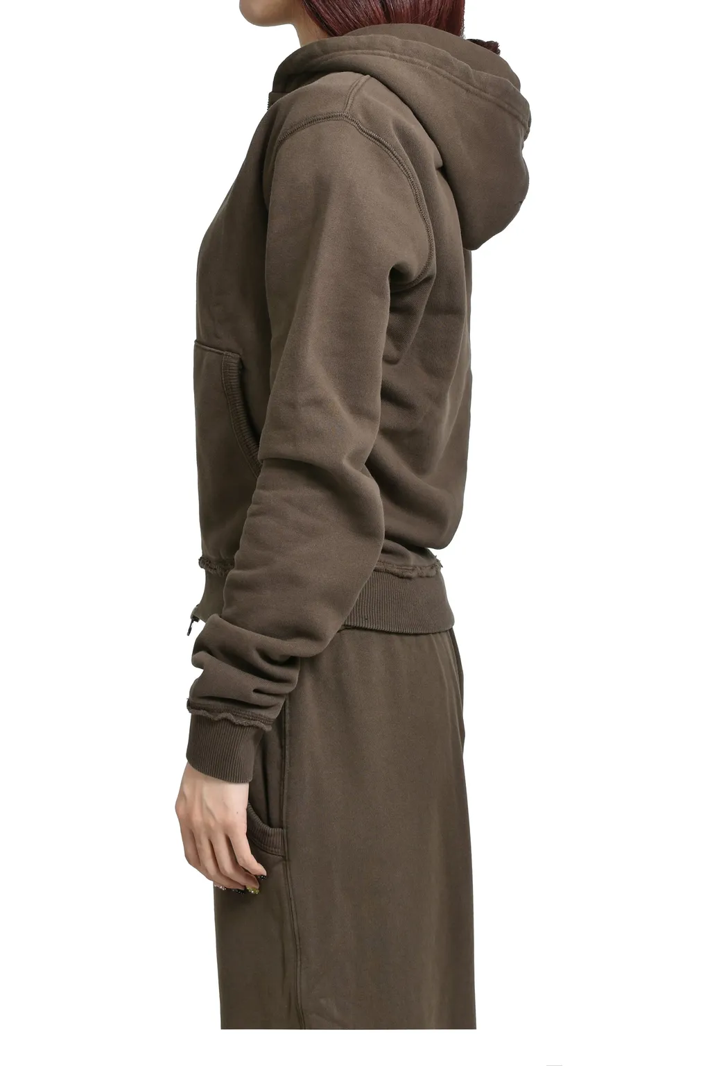Chocolate Brown Mini Monster Hoodie / Brw