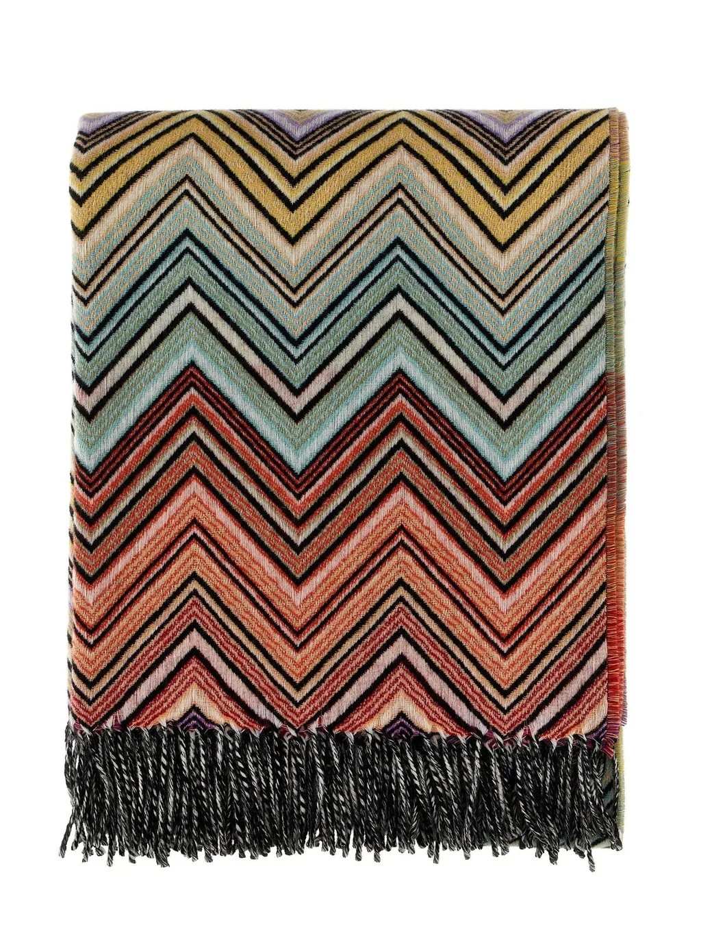 Missoni Home Zig-Zag Woven Fringed-Edge Throw