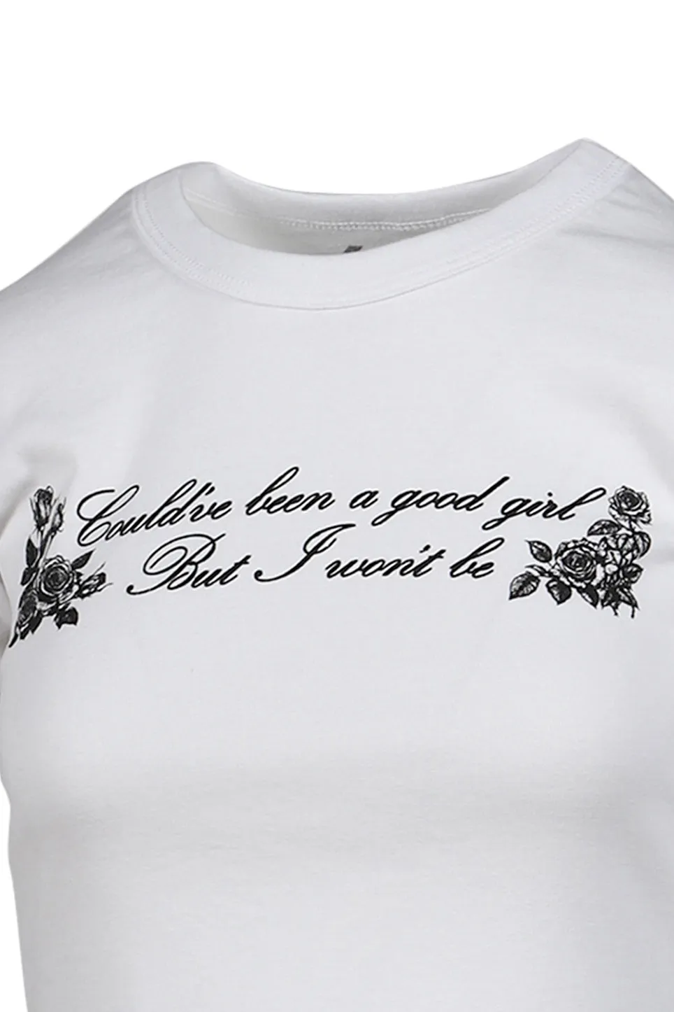 Sunni Crop T-Shirt / Wht