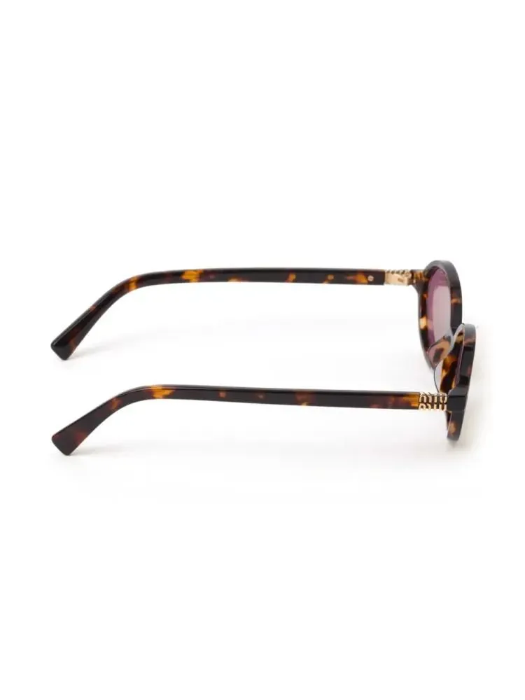 Miu Miu Eyewear Regard Oval Frame Sunglasses