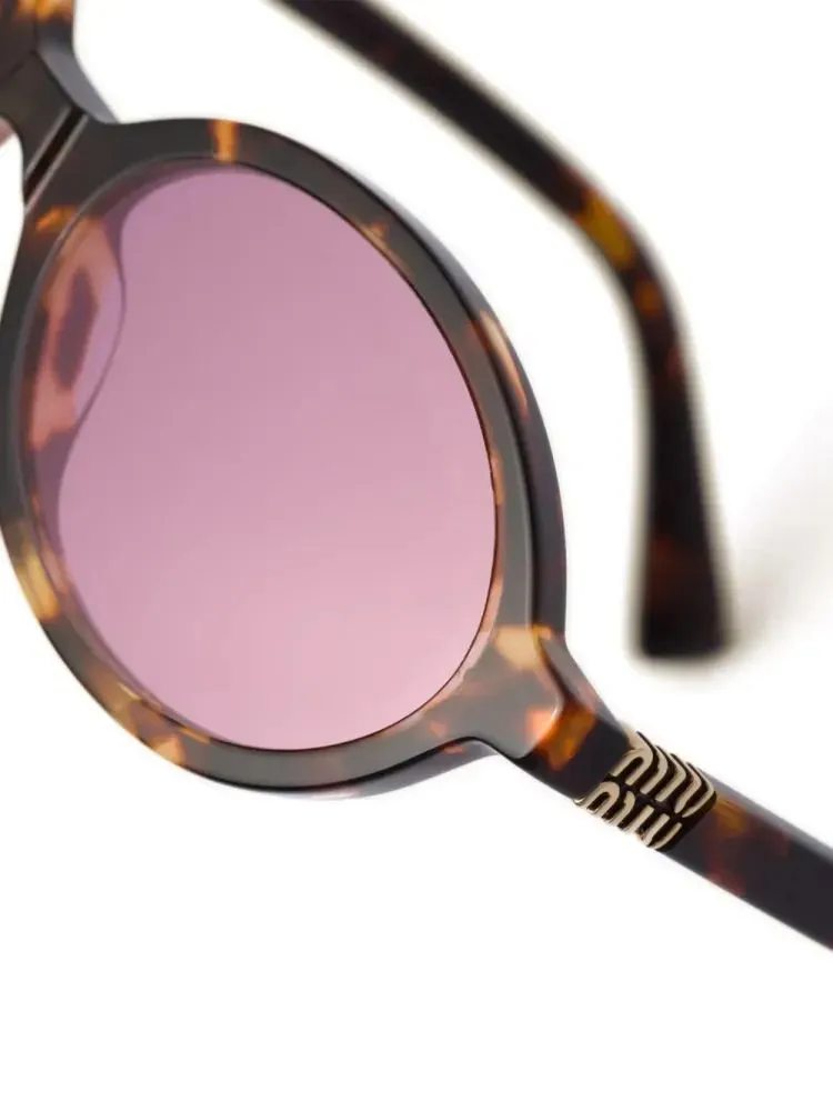 Miu Miu Eyewear Regard Oval Frame Sunglasses