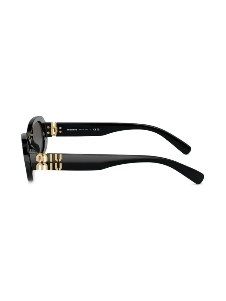 Miu Miu Eyewear Oval Frame Full Rim Sunglasses