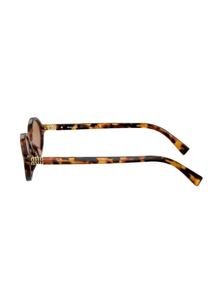 Miu Miu Eyewear Oval Frame Full Rim Sunglasses