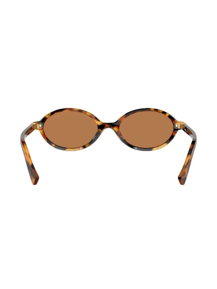 Miu Miu Eyewear Oval Frame Full Rim Sunglasses