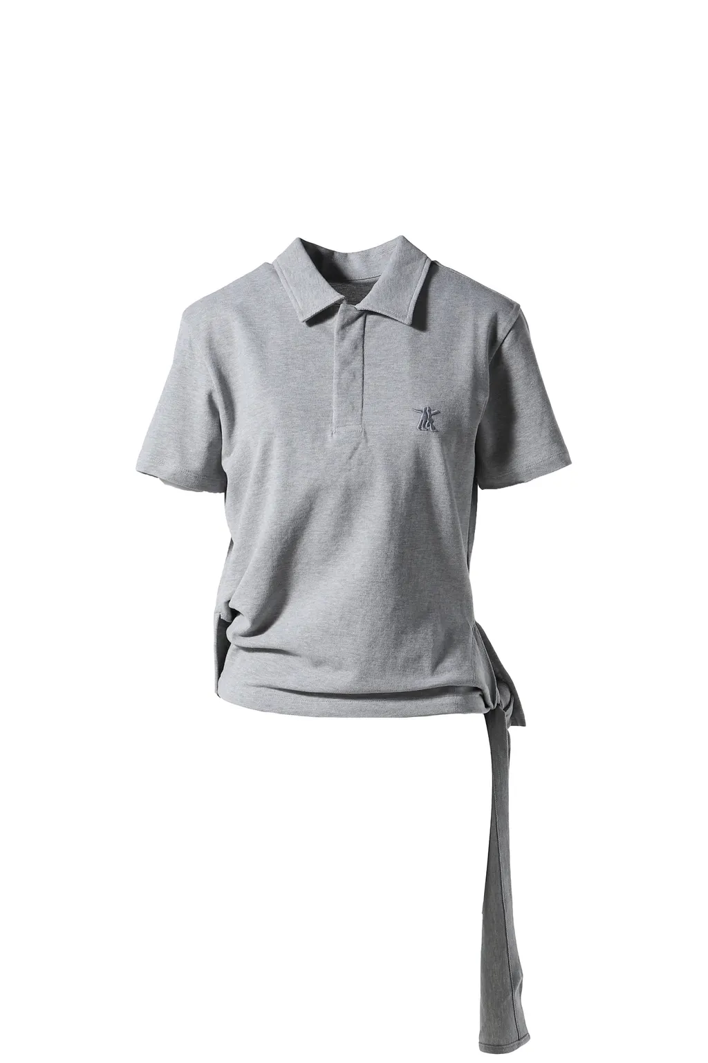Trim Polo T-Shirt / Gray