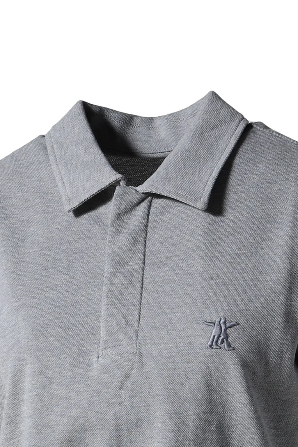 Trim Polo T-Shirt / Gray