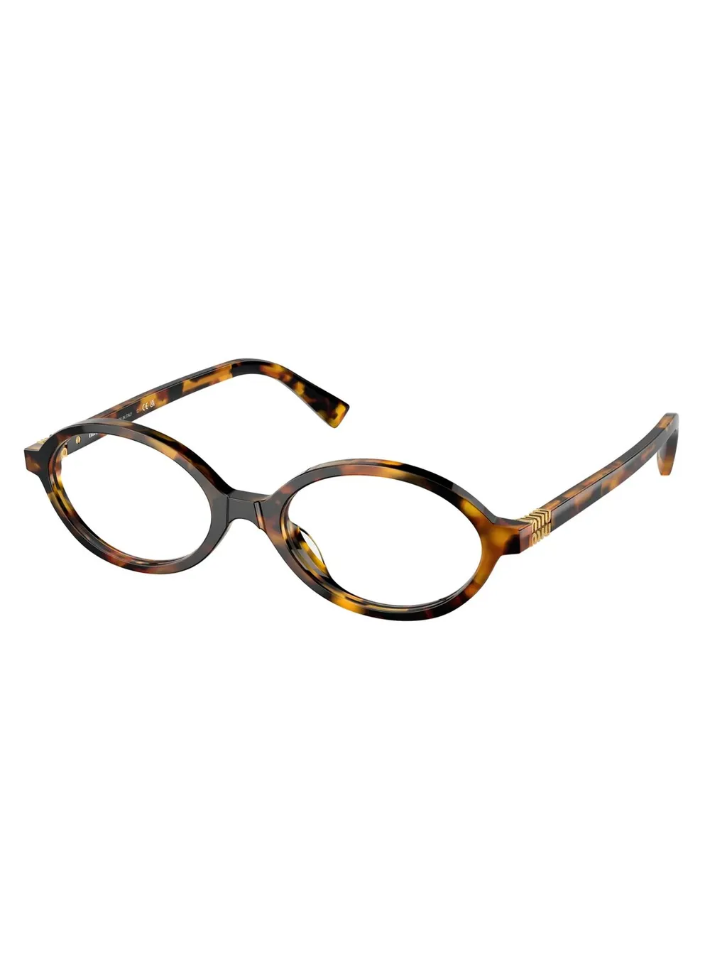 Miu Miu Eyewear Oval Frame Full Rim Glasses