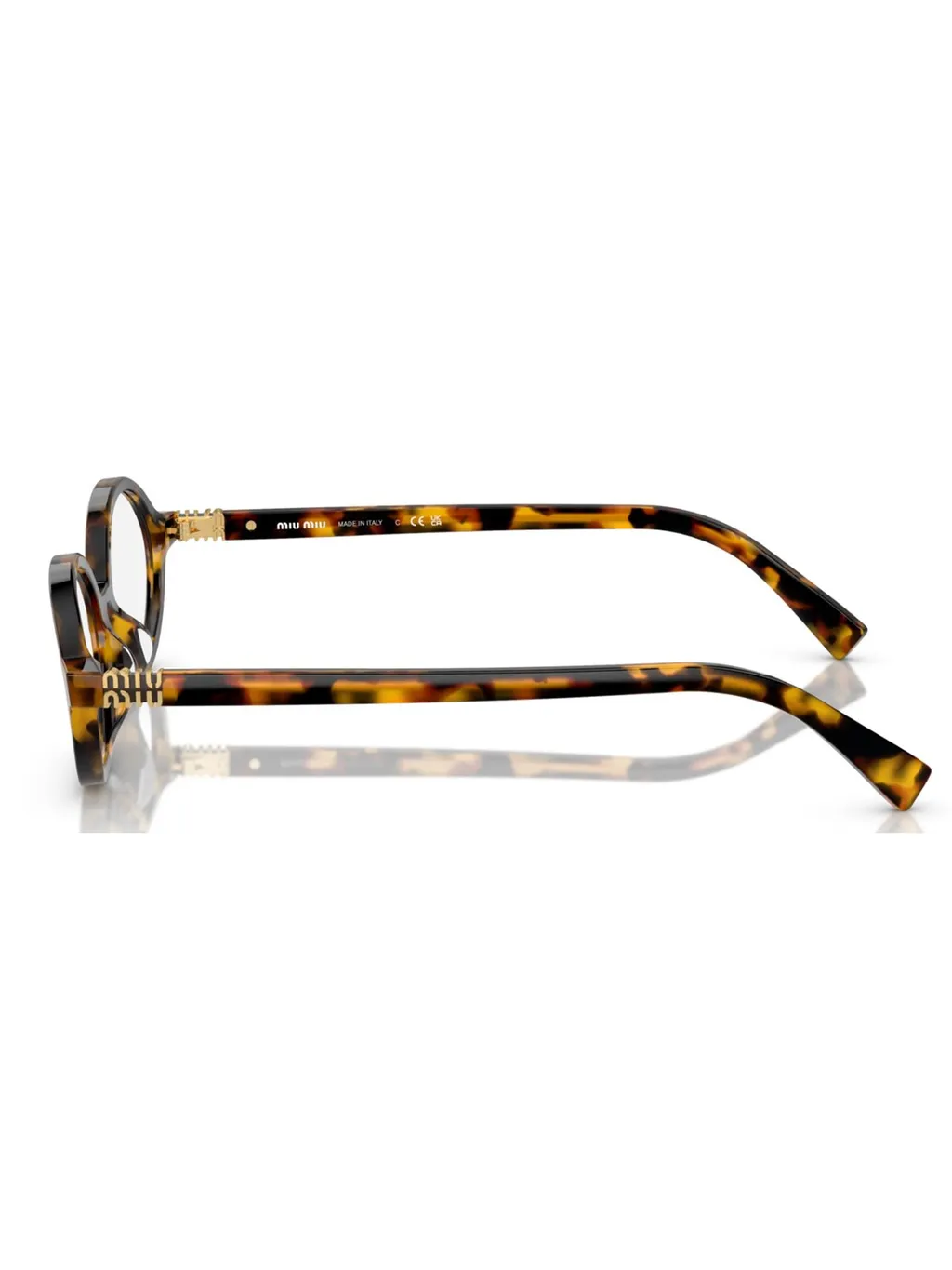Miu Miu Eyewear Oval Frame Full Rim Glasses