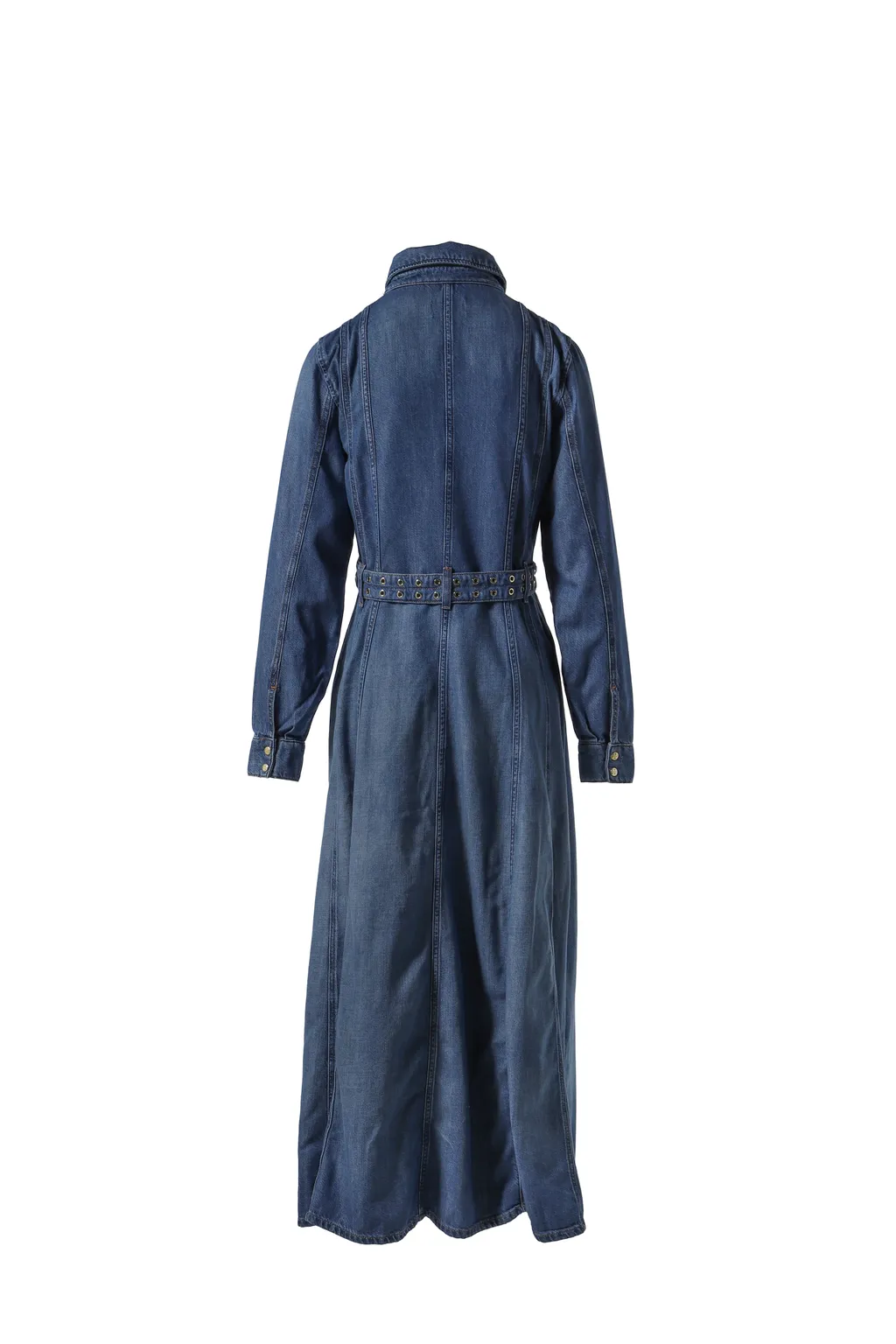 Light Denim Maxi Dress / Blue