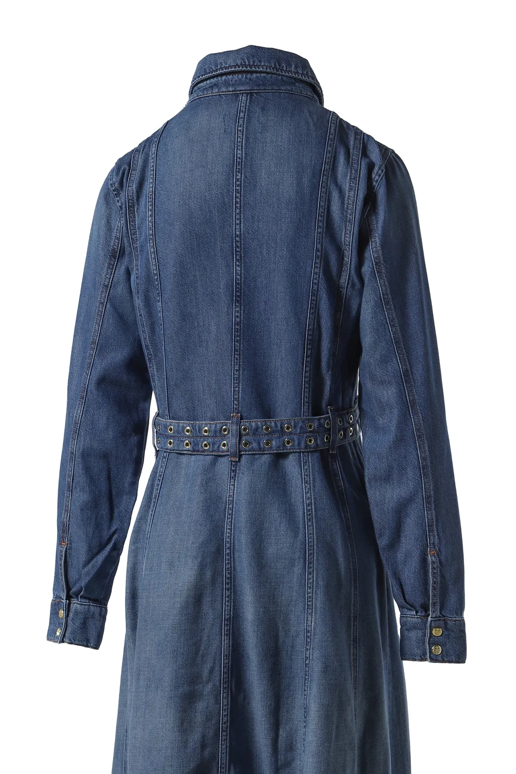 Light Denim Maxi Dress / Blue