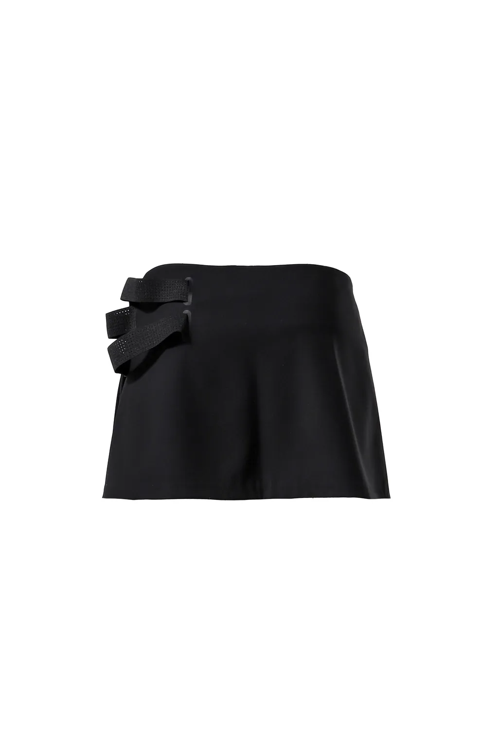 Pleated Wrap Skirt / Black