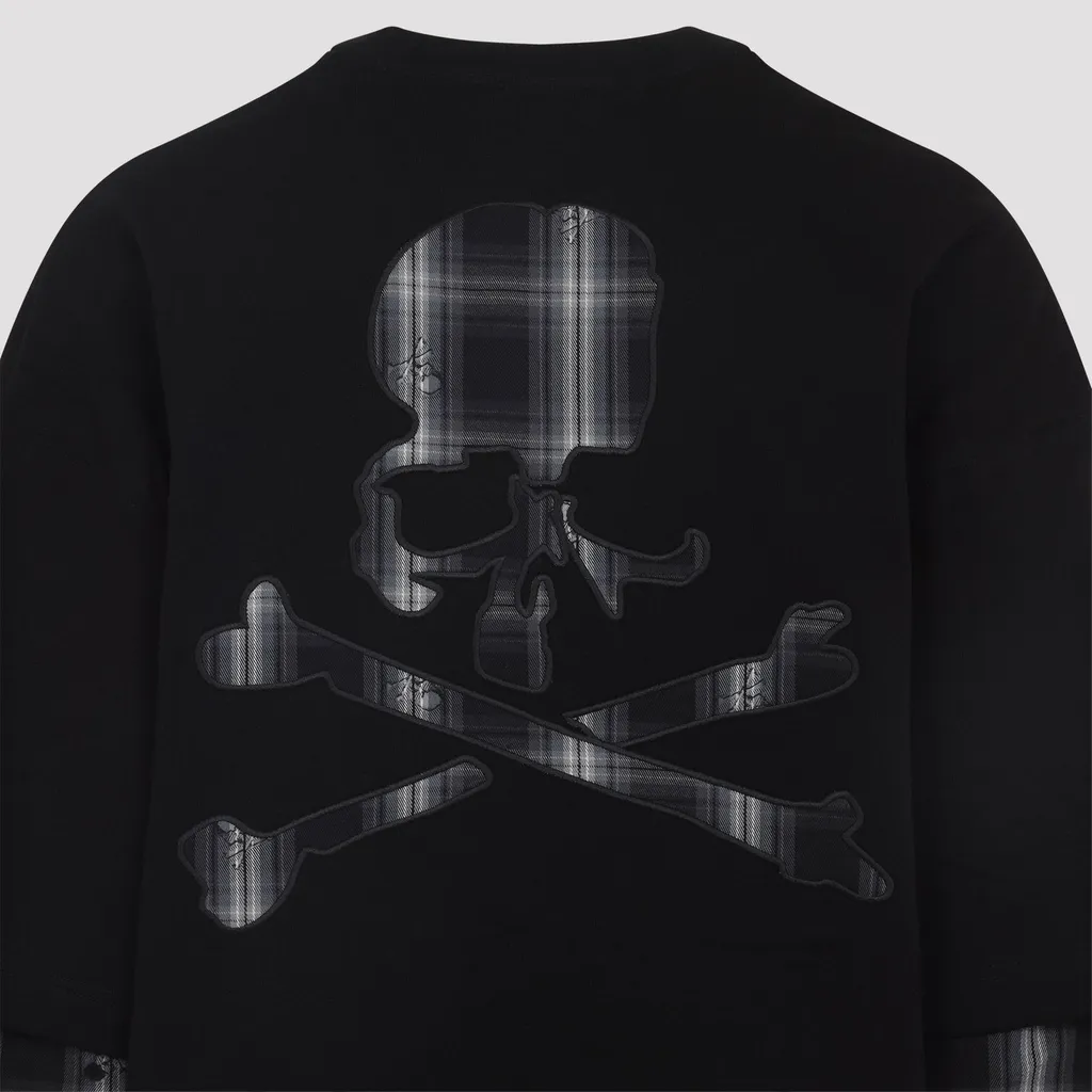 Mastermind Japan Layered Plaid Sweatshirt