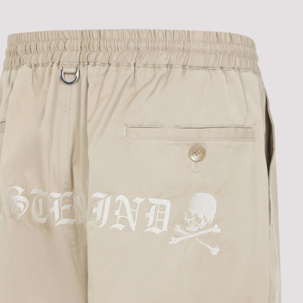 Mastermind Japan Skull Embroidered Pants