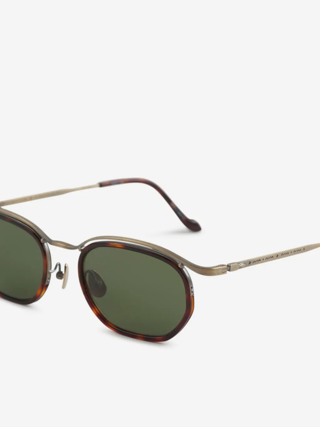Matsuda Tortoiseshell Oval Sunglasses